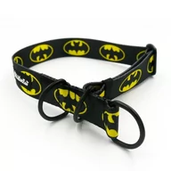 Obroże dla psów - Obroża półzaciskowa Batdog szeroka na 3 cm, dla średnich i większych psów, czarne okucia-M/L - miniaturka - grafika 1