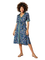 Sukienki - Aller Simplement Sukienka w kolorze niebiesko-kremowo-turkusowym - miniaturka - grafika 1