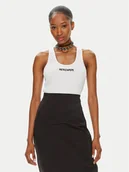 Koszulki i topy damskie - Patrizia Pepe Top 8M1617/J216-W103 Biały Slim Fit - miniaturka - grafika 1