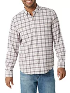 Koszule męskie - Wrangler Authentics Męska koszula flanelowa Cloud z kołnierzem button-down, fioletowa (purpurowa), rozmiar 3XL - miniaturka - grafika 1