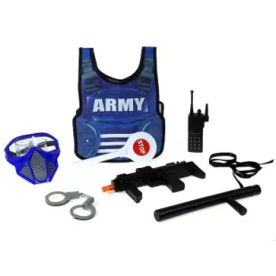 Zestaw policyjny z kamizelką Adar - Zabawki militarne - miniaturka - grafika 1