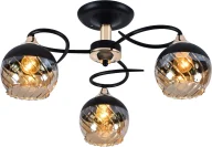 Lampy sufitowe - Czarno-złoty żyrandol w stylu glamour - EX755 P2-R71 - miniaturka - grafika 1