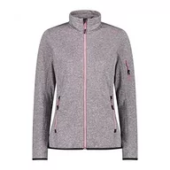 Kurtki damskie - CMP Damska kurtka Knit-Tech Fard-biała, 40 - miniaturka - grafika 1