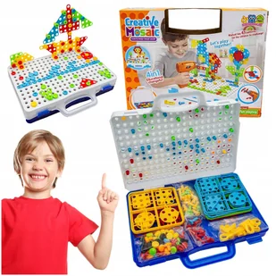 Zestaw Narzędzi Dla Dzieci Mozaika Z Wkrętarką Klocki Konstrukcyjne 237El - Klocki Zestaw Narzędzi Dla Dzieci Mozaika Z Wkrętarką Klocki Konstrukcyjne 237El - Klocki - miniaturka - grafika 1