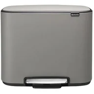 Kosze na śmieci - Brabantia Kosz na śmieci Bo pedałowy 36 l szary 121647 - miniaturka - grafika 1
