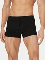 Kąpielówki męskie - Tommy Hilfiger Kąpielówki UM0UM03728 Czarny - miniaturka - grafika 1
