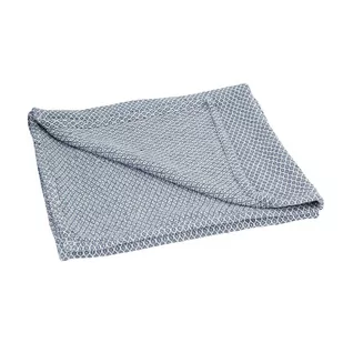 Narzuta bawełniana niebieska, 100x80x0,5cm - Narzuty - miniaturka - grafika 1