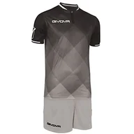 Zestawy męskiej odzieży sportowej - Givova, kit Shade, czarny/szary, XS - miniaturka - grafika 1