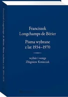 E-booki - prawo - Franciszek Longchamps de Bérier. Pisma wybrane z lat 1934-1970. Wybór i wstęp Zbigniew Kmieciak - miniaturka - grafika 1