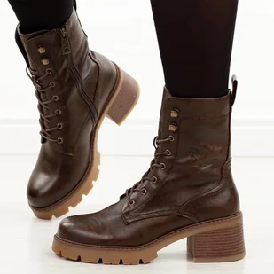 Brązowe trapery damskie Vinceza 89136 - Botki damskie - miniaturka - grafika 1