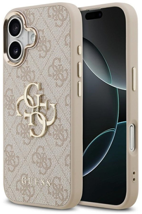 Etui Guess 4G Big 4G Classic Logo do iPhone 17 różowy złoty