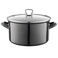 Garnki - Garnek emaliowany Emalia Polska Pleszew Metalico 24 cm 5,6 l - miniaturka - grafika 1