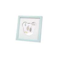 Ramki na zdjęcia - Drewniana Ramka Na Zdjęcia Błękitna 17 X 17 Cm Outlet - miniaturka - grafika 1
