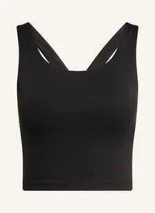 Adidas Krótki Top All Me Medium schwarz - Koszulki i topy damskie - miniaturka - grafika 1