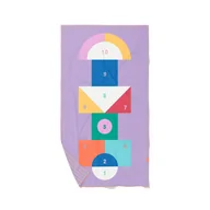 Okrycia kąpielowe dla dzieci - Quut, PlayTowels, Dwustronny ręcznik plażowy, L, 180 x 100cm, Hopscotch - miniaturka - grafika 1