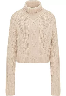 ocy Damski sweter z golfem 82733689, taupe, XL/XXL, szarobrązowy, XL-XXL - Swetry damskie - miniaturka - grafika 1
