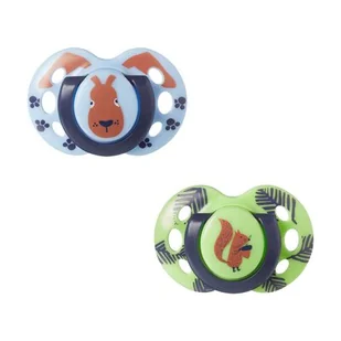 TOMMEE TIPPEE Zestaw 2 smoczków 18-36m FUN mix - Smoczki do butelek - miniaturka - grafika 1