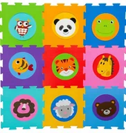 Maty piankowe - ZWIERZĘTA PUZZLE MATA PIANKOWA DLA DZIECI 9el - miniaturka - grafika 1