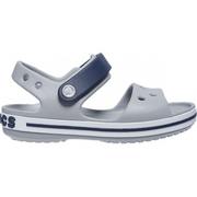 Moda i Uroda OUTLET - Sandały dla dzieci Crocs Crocband Sandal Kidsszaro granatowe 33-34 - miniaturka - grafika 1