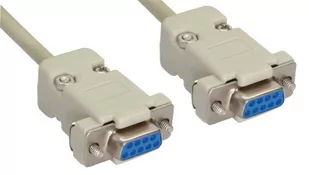 InLine Null Modem Kabel DB9 żeński żeński assembled szary 2m 12222C - Kable komputerowe i do monitorów - miniaturka - grafika 1