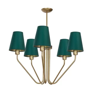 Milagro Żyrandol Victoria 5 Mosiądz MLP4908 - MLP4908 - Lampy sufitowe - miniaturka - grafika 1