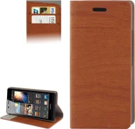 Etui i futerały do telefonów - Designerskie etui na telefon Huawei Ascend P6 brązowe - miniaturka - grafika 1