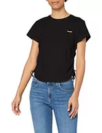 Koszulki i topy damskie - Wrangler Koszulka damska Scrunchie Tee T-Shirt, Faded Black, M - miniaturka - grafika 1