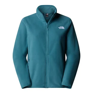 Bluza damska The North Face 100 Glacier Full-Zip Fleece 0A8D2FBQ51 - niebieska - Bluzy sportowe damskie - miniaturka - grafika 1