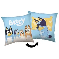Kołdry i poduszki dla dzieci - Poduszka 40x40 Bluey pieski niebieska - miniaturka - grafika 1