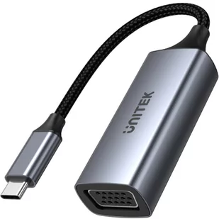 Unitek Adapter USB-C VGA FHD kabel 15cm Aluminium - Adaptery i przejściówki - miniaturka - grafika 2