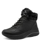 Śniegowce damskie - Tamaris Damskie buty WL Lace Boot 1-26278-45 śniegowce, czarne, 41 EU, czarny, 41 EU - miniaturka - grafika 1