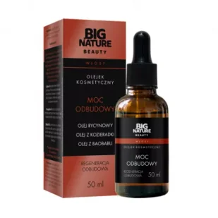 Big Nature Olejek do włosów regeneracja Moc Odbudowy (olej z kozieradki, baobabu, rycynowy) 50 ml - Kosmetyki do stylizacji włosów - miniaturka - grafika 1