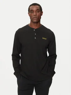 Polo Ralph Lauren Longsleeve 714950609003 Czarny Slim Fit - Koszulki męskie - miniaturka - grafika 1