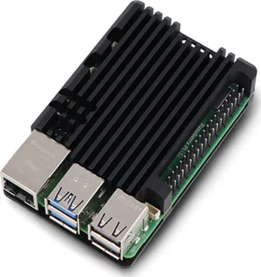 JustPi Obudowa justPi do Raspberry Pi 5 - aluminiowa - czarna} - Komputery jednopłytkowe - miniaturka - grafika 1