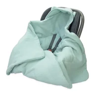 Otulacze - OTULACZ DO FOTELIKA NOSIDEŁKA MUŚLINOWY Z KAPTURKIEM KOCYK Kerstin - miniaturka - grafika 1