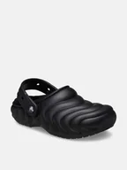 Klapki i japonki damskie - Crocs Chodaki "Classic Lined Overpuff" w kolorze czarnym - miniaturka - grafika 1