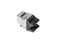 Gniazdka elektryczne - KeyStone LANBERG LANBERG Moduł gniazdo RJ45 LSA FTP kat.5e 180 stopni do puszki montażowej - miniaturka - grafika 1