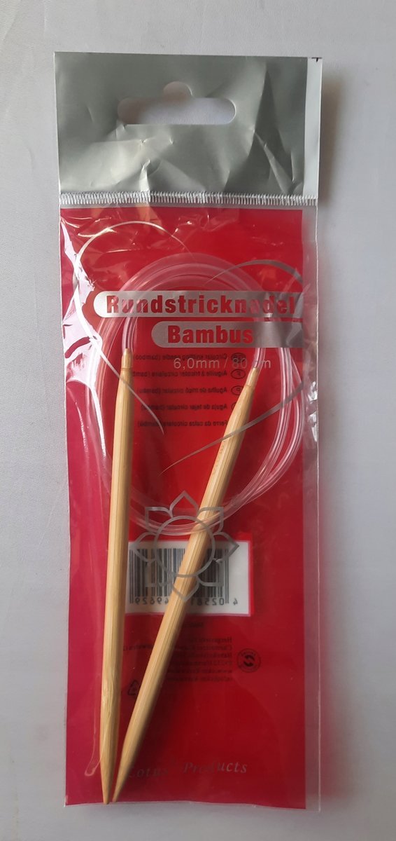 Druty na żyłce 6 mm x 80 cm bambusowe