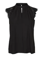 Bluzki damskie - Vero Moda Bluzka "Vmmilla" w kolorze czarnym - miniaturka - grafika 1