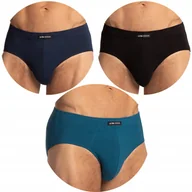 Majtki męskie - Slipy Męskie z Bawełny LAMA Wygodne Klasyczne Majtki Gładkie 3-PAK - 4XL - miniaturka - grafika 1
