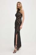 Sukienki - Guess sukienka LIZA kolor czarny maxi dopasowana W4GK20 KC760 - miniaturka - grafika 1