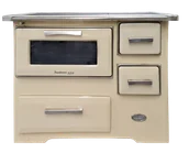 Kuchnie węglowe - Kuchnia węglowa, angielka z piekarnikiem 7kW na drewno, bez płaszcza wodnego (kolor: kremowa) 50082688 - miniaturka - grafika 1