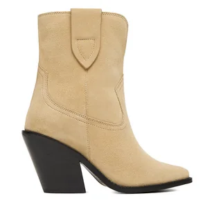 Kowbojki Badura EO-BRAYLE-121881 Beżowy - Botki damskie - miniaturka - grafika 1