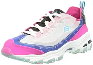 Skechers Damskie trampki D'Lites Fresh Air, Niebieska syntetyczna ciepła różowa siatka wykończenie, 41 EU - Trampki damskie - miniaturka - grafika 1