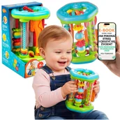 Grzechotki dla dzieci - NAUKA RACZKOWANIA Interaktywny ROLER DUMEL Grzechotka i Ruchome Elementy PREZENT DLA NIEMOWLAKA + EBOOK-1 - miniaturka - grafika 1