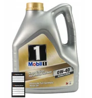 Płyny eksploatacyjne do aut - MOBIL 0W40 4L SYNTHETIC - miniaturka - grafika 1
