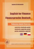 Książki do nauki języka angielskiego - English for Finance Finanzsprache Deutsch - miniaturka - grafika 1