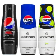Syropy i koncentraty owocowe - 3x Syrop SodaStream Pepsi + Pepsi Max Zero + Pepsi Max Zero Lime - miniaturka - grafika 1