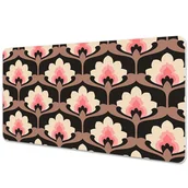 Podkładki na biurko - Mata ochronna z nadrukiem Kwiatowy wzór 90x45 cm - miniaturka - grafika 1