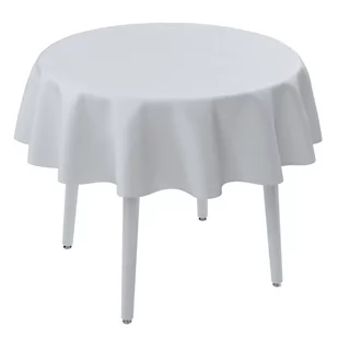 Dekoria Obrus okrągły biały z połyskiem 135 cm Damasco 415-141-78 - Obrusy i serwetki - miniaturka - grafika 1